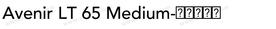 Avenir LT 65 Medium字体转换